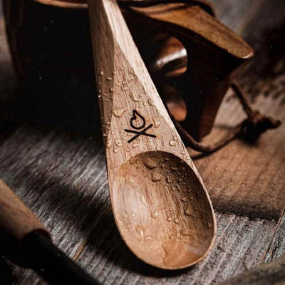 Kanu wooden spoon - wet