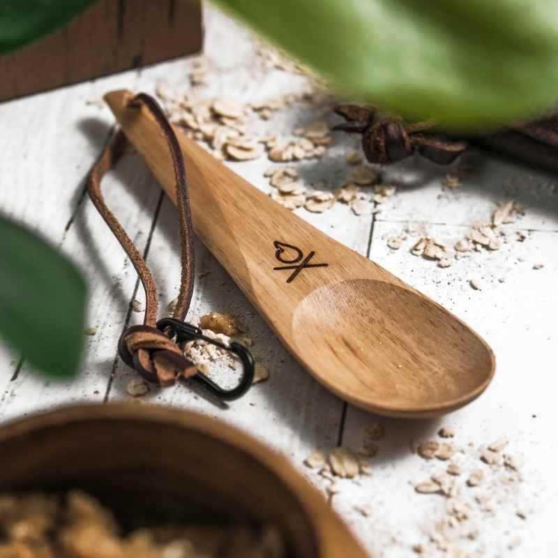 Kanu wooden spoon on table
