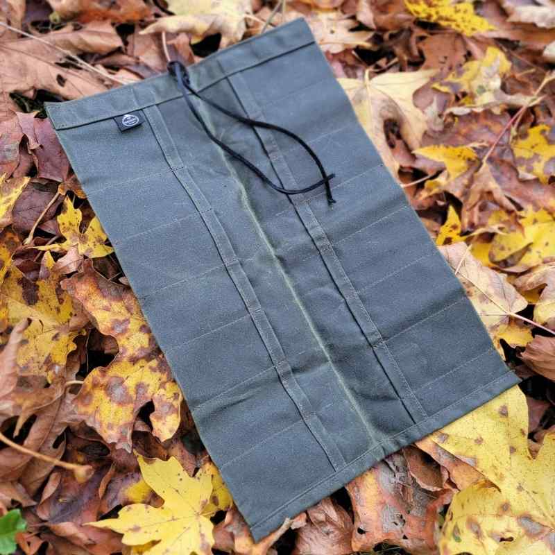 Waxed Canvas Pocketknife Roll-Up Pouch