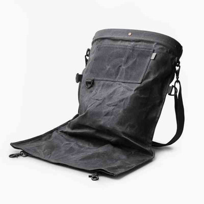 gathering bag with drop out bottom