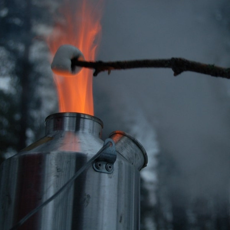 kelly kettle scout in aluminum - marshmellow