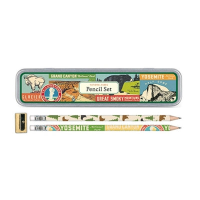 national parks pencil set