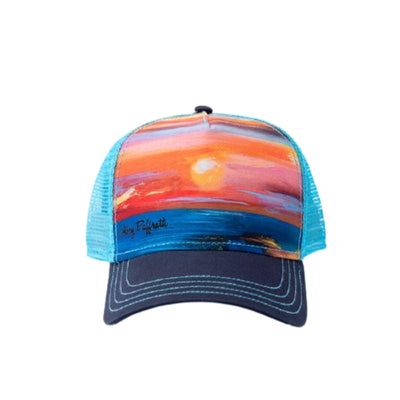 ocean breeze trucker hat - front view