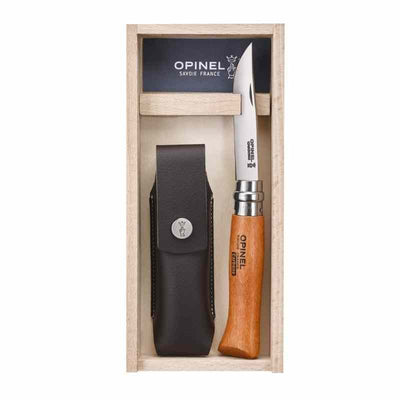 opinel no8 combo knife with sheath in gift box
